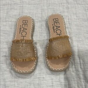 Tan Slide Sandals